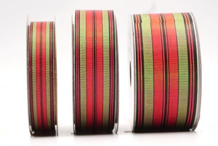 Неонова оранжева та яблучно-зелена смужка тканинної стрічки_AI